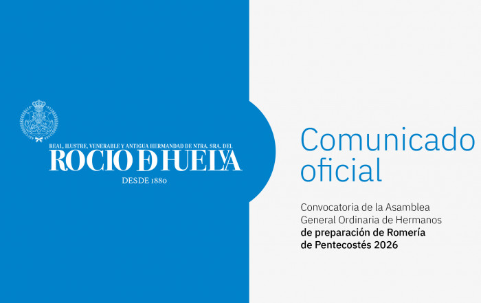 Convocatoria Asamblea Hermandad del Rocío de Huelva 2026 Romería de Pentecostés